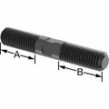 Bsc Preferred Black-Oxide Steel Threaded on Both Ends Stud 5/8-11 Thread Size 4 Long 1-1/2 Long Threads 90281A810